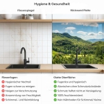 Mobile Preview: Küchenrückwand Platte Zugreise im Grünen Tal Produktdetailbild 2: Hygiene und Gesundheit!