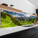 Mobile Preview: Küchenrückwand Platte Wanderwege im Grünen Tal Artikelbild 1