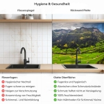 Mobile Preview: Küchenrückwand Platte Wanderwege im Grünen Tal Produktdetailbild 2: Hygiene und Gesundheit!
