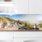 Mobile Preview: Küchenrückwand Platte Stranddüne Hauptbild 1