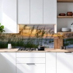 Mobile Preview: Küchenrückwand Platte Dünenlandschaft & Strand Flora  Artikelbild 1