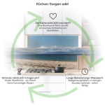 Mobile Preview: Küchenrückwand Platte Naturnaher Strand Produktdetailbild 1: Küchen-Sorgen ade!
