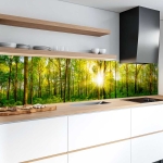 Mobile Preview: Küchenrückwand Platte Grüner Waldtraum Artikelbild 2