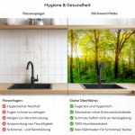 Mobile Preview: Küchenrückwand Platte Grüner Waldtraum Produktdetailbild 2: Hygiene und Gesundheit!