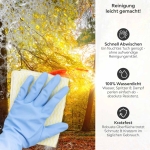Mobile Preview: Küchenrückwand Platte Herbstlicher Wald Produktdetailbild 3: Reinigung leicht gemacht!