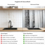 Mobile Preview: Küchenrückwand Platte Baumstämme im Nebel Produktdetailbild 2: Hygiene und Gesundheit!