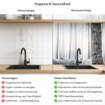 Mobile Preview: Küchenrückwand Platte Monochrome Baumstämme im Wald Produktdetailbild 2: Hygiene und Gesundheit!