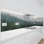 Mobile Preview: Küchenrückwand Platte Nebliger Wald Hauptbild 1