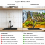 Mobile Preview: Küchenrückwand Platte Wasserfall in der Afrikanischen Savanne Produktdetailbild 2: Hygiene und Gesundheit!