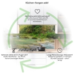 Mobile Preview: Küchenrückwand Platte Wasserfall im Regenwald Produktdetailbild 1: Küchen-Sorgen ade!