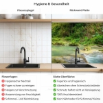Mobile Preview: Küchenrückwand Platte Wasserfall im Regenwald Produktdetailbild 2: Hygiene und Gesundheit!