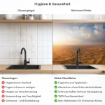 Mobile Preview: Küchenrückwand Platte Die Wüste von Death Valley Produktdetailbild 2: Hygiene und Gesundheit!