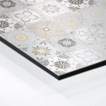 Mobile Preview: Küchenrückwand Platte Sanftes Beige Patchwork Mosaik Hover-Bild