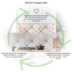 Mobile Preview: Küchenrückwand Platte Sanftes Beige Patchwork Mosaik Produktdetailbild 1: Küchen-Sorgen ade!