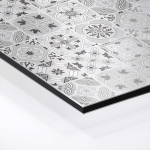 Mobile Preview: Küchenrückwand Platte Klassisches Patchwork in dezentem Grauton Hover-Bild