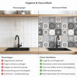 Mobile Preview: Küchenrückwand Platte Portugiesische Fliesen im Vintage Stil Produktdetailbild 2: Hygiene und Gesundheit!