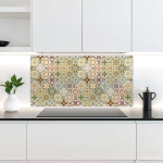 Mobile Preview: Küchenrückwand Platte Mosaik Patchwork Vintage Artikelbild 2