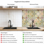 Mobile Preview: Küchenrückwand Platte Mosaik Patchwork Vintage Produktdetailbild 2: Hygiene und Gesundheit!