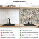 Mobile Preview: Küchenrückwand Platte Erdiges Olivgrün & Zartes Salbeigrün Patchwork Produktdetailbild 2: Hygiene und Gesundheit!