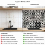 Mobile Preview: Küchenrückwand Platte Vintage Azulejo Black & White Produktdetailbild 2: Hygiene und Gesundheit!