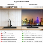 Mobile Preview: Küchenrückwand Platte Skylines im Schimmer der Nacht Produktdetailbild 2: Hygiene und Gesundheit!