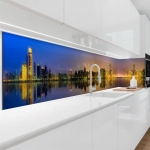 Mobile Preview: Küchenrückwand Platte Abu-Dhabi im nächtlichem Glanz Artikelbild 1