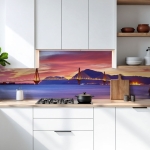 Mobile Preview: Küchenrückwand Platte Brücke zwischen Inseln Hauptbild 1