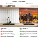 Mobile Preview: Küchenrückwand Platte Skylines & Hafen von NY Produktdetailbild 2: Hygiene und Gesundheit!