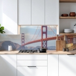 Mobile Preview: Küchenrückwand Platte Brückenpanorama Artikelbild 2