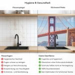 Mobile Preview: Küchenrückwand Platte Brückenpanorama Produktdetailbild 2: Hygiene und Gesundheit!