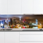 Mobile Preview: Küchenrückwand Platte Hafenblick auf NY Artikelbild 1