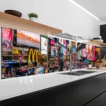 Mobile Preview: Küchenrückwand Platte Time Square bei Nacht Artikelbild 1