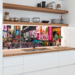 Mobile Preview: Küchenrückwand Platte Time Square bei Nacht Artikelbild 2