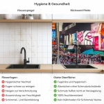 Mobile Preview: Küchenrückwand Platte Time Square bei Nacht Produktdetailbild 2: Hygiene und Gesundheit!