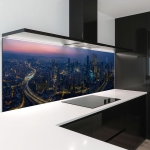 Mobile Preview: Küchenrückwand Platte Megametropolen Panorama Artikelbild 1