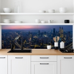 Mobile Preview: Küchenrückwand Platte Megametropolen Panorama Hauptbild 1