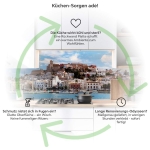 Mobile Preview: Küchenrückwand Platte Hafen an der Spanischen Küste Produktdetailbild 1: Küchen-Sorgen ade!