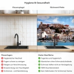 Mobile Preview: Küchenrückwand Platte Hafen an der Spanischen Küste Produktdetailbild 2: Hygiene und Gesundheit!