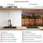 Mobile Preview: Küchenrückwand Platte Park mit Blick zur Skylines Produktdetailbild 2: Hygiene und Gesundheit!