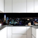 Mobile Preview: Küchenrückwand Platte Lichter der Großstadt Artikelbild 1