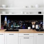 Mobile Preview: Küchenrückwand Platte Lichter der Großstadt Artikelbild 2
