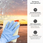 Mobile Preview: Küchenrückwand Platte Wolkenkratzer zur Goldenen Stunde Produktdetailbild 3: Reinigung leicht gemacht!