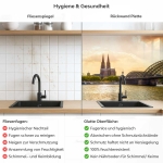 Mobile Preview: Küchenrückwand Platte Rheinblick auf die Architektonische Schönheit Kölns Produktdetailbild 2: Hygiene und Gesundheit!