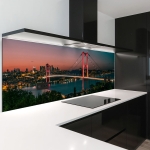 Mobile Preview: Küchenrückwand Platte Bosporus Brücke bei Nächtlicher Pracht Artikelbild 2