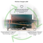 Mobile Preview: Küchenrückwand Platte Bosporus Brücke bei Nächtlicher Pracht Produktdetailbild 1: Küchen-Sorgen ade!
