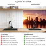 Mobile Preview: Küchenrückwand Platte Dubais Silhouette im Glanz der Dämmerung Produktdetailbild 2: Hygiene und Gesundheit!