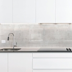 Mobile Preview: Küchenrückwand Platte Glatter Betonlook Artikelbild 2