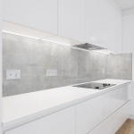 Mobile Preview: Küchenrückwand Platte Glatter Betonlook Hauptbild 1