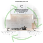 Mobile Preview: Küchenrückwand Platte Glatter Betonlook Produktdetailbild 1: Küchen-Sorgen ade!