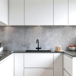 Mobile Preview: Küchenrückwand Platte Betonstruktur Hauptbild 1